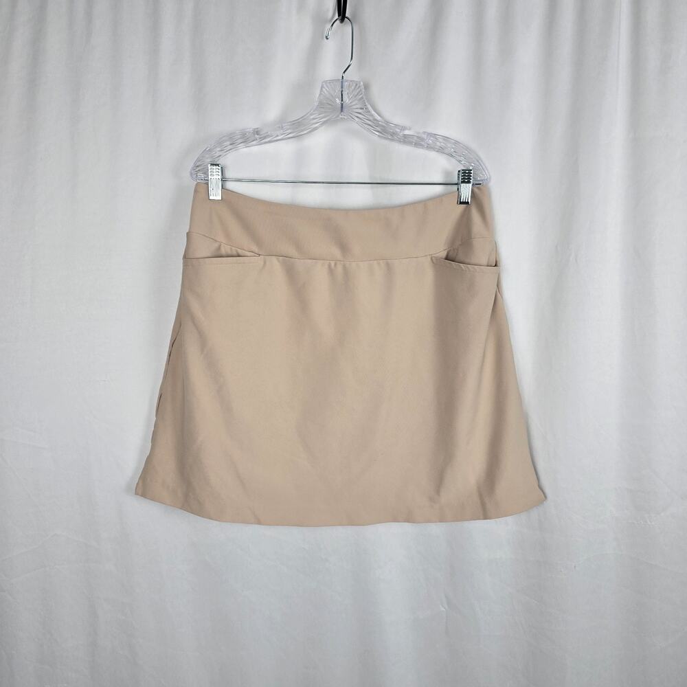 Tail Athletic Skort Women's 14 Tan Mini Stretch Pockets Golf Tennis